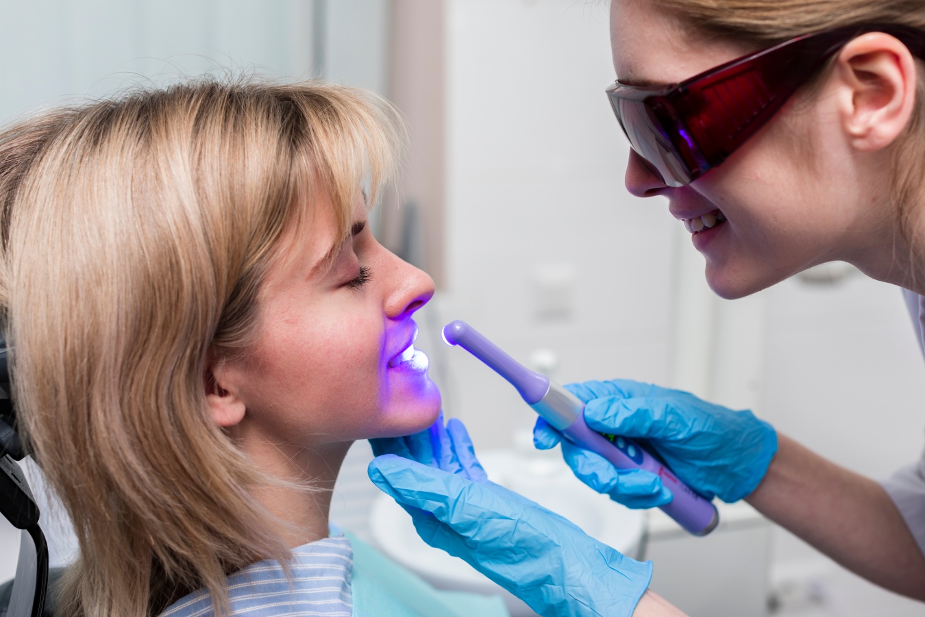 Professional teeth whitening at Brighter Dental Center